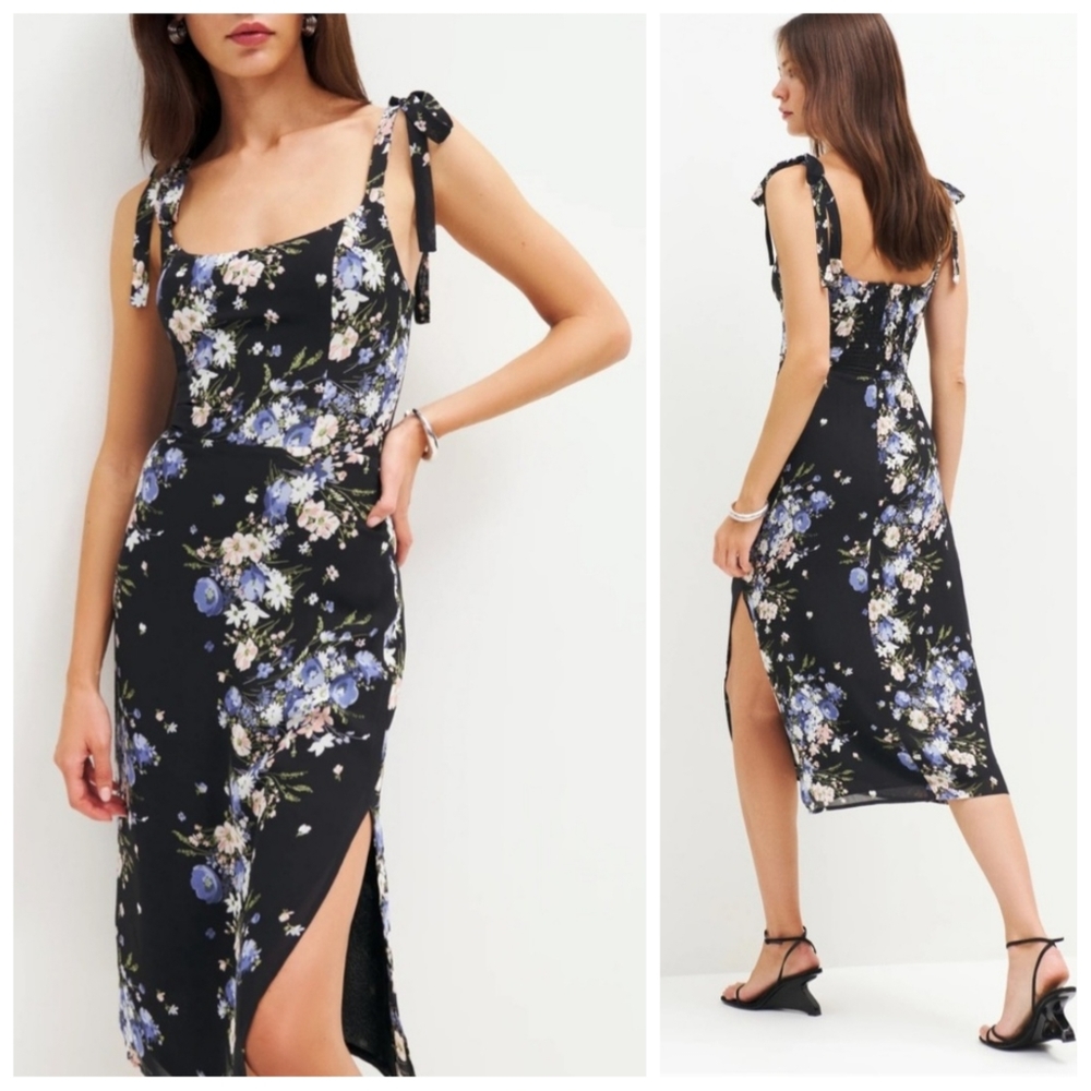 Reformation Besse Dress In Coronet - Picture 1 of 9